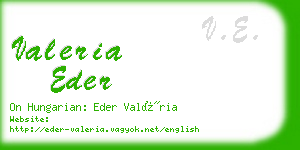 valeria eder business card